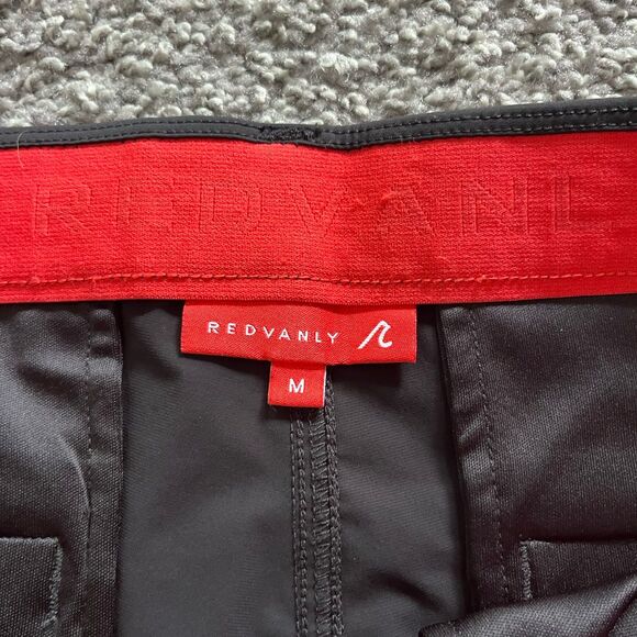 Redvanly Hanover Shorts Pull On Performance Stretch Golf Black Mens M 8” - Picture 3 of 7